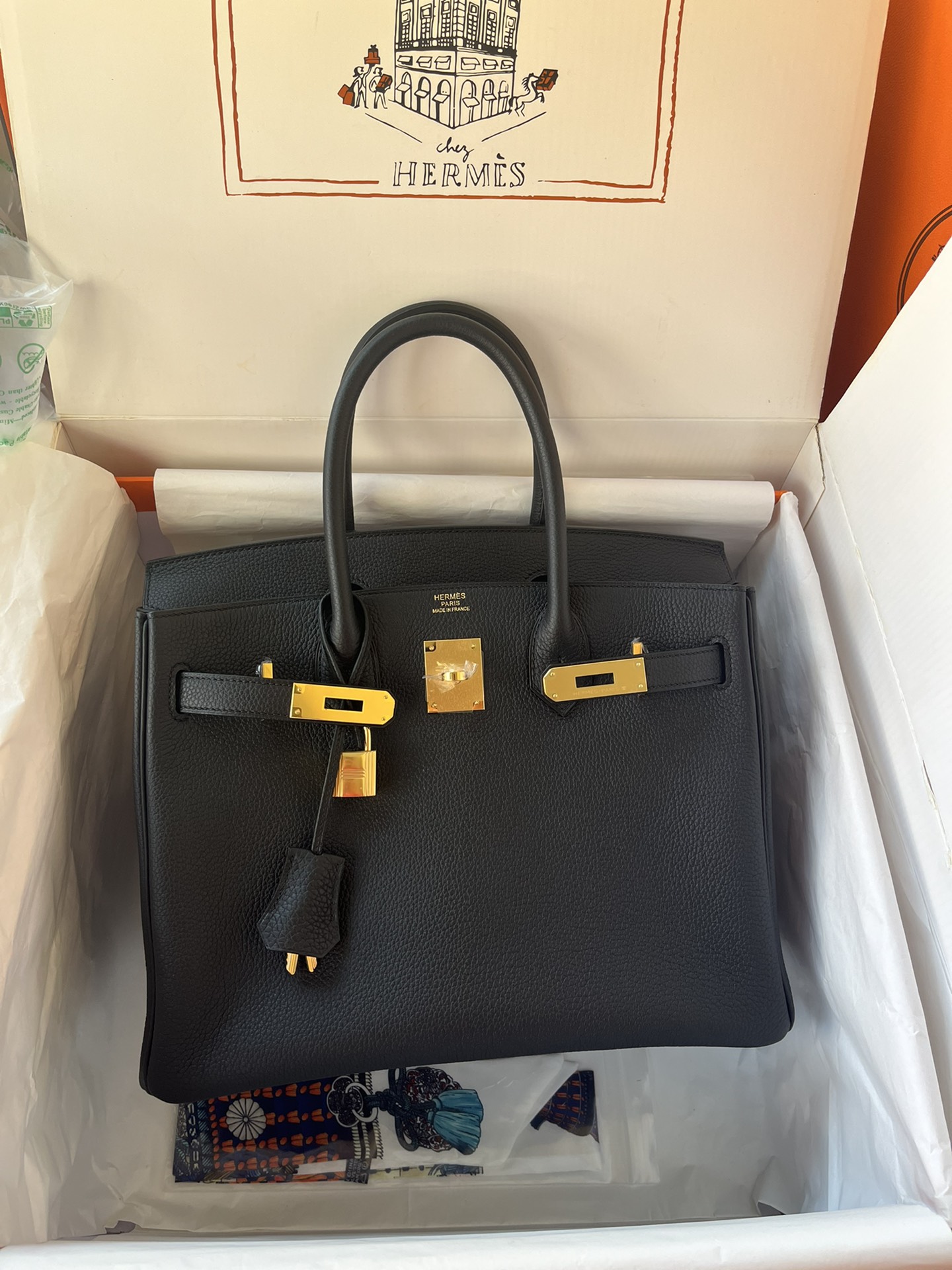 에르메스 버킨백30 블랙 금장